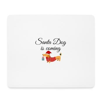 Santa Dog - Mousepad (Querformat) - Weiß - Vorne