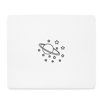 Tumblr Planet & Stars - Mouse Pad (horizontal) - white - Front