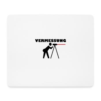 Vermessung cool Surveying Bau lustig Trend Geodät - Mousepad (Querformat) - Weiß - Vorne