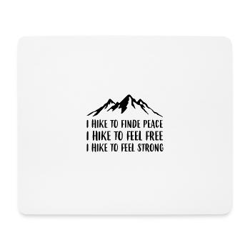 Wander peace, freedom, strength - Mouse Pad (horizontal) - white - Front
