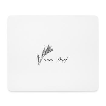 du village noir - Tapis de souris (format paysage) - blanc - Devant
