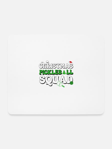 Christmas Pickleball Squad Pickleballer Xmas Lover - Mouse Pad (horizontal) - white