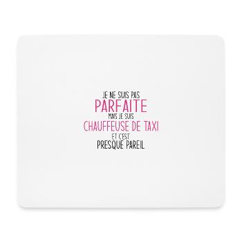 Taxifahrer Stolzes Design für Taxifrau - Mousepad (Querformat) - Weiß - Vorne