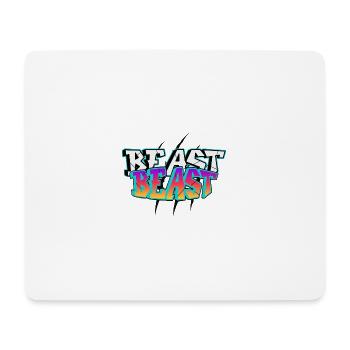BEAST Graffiti Design - Mouse Pad (horizontal) - white - Front