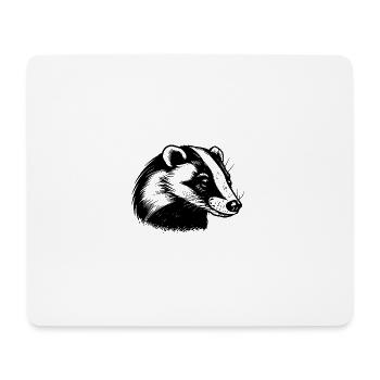 Dachs - Mousepad (Querformat) - Weiß - Vorne