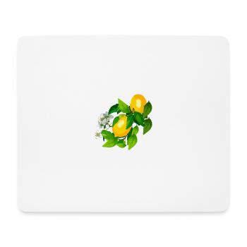 Lemon, Amalfi, Flower, Illustration, Painting - Mouse Pad (horizontal) - white - Front