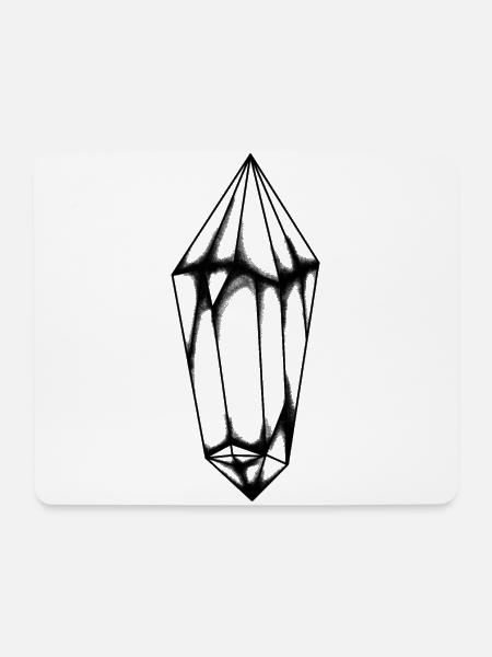 Kristall Sammler Rubin Diamant Edelstein Gestein - Mousepad (Querformat) - Weiß