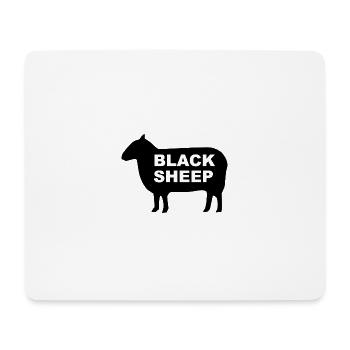 Mouton Noir - Tapis de souris (format paysage) - blanc - Devant