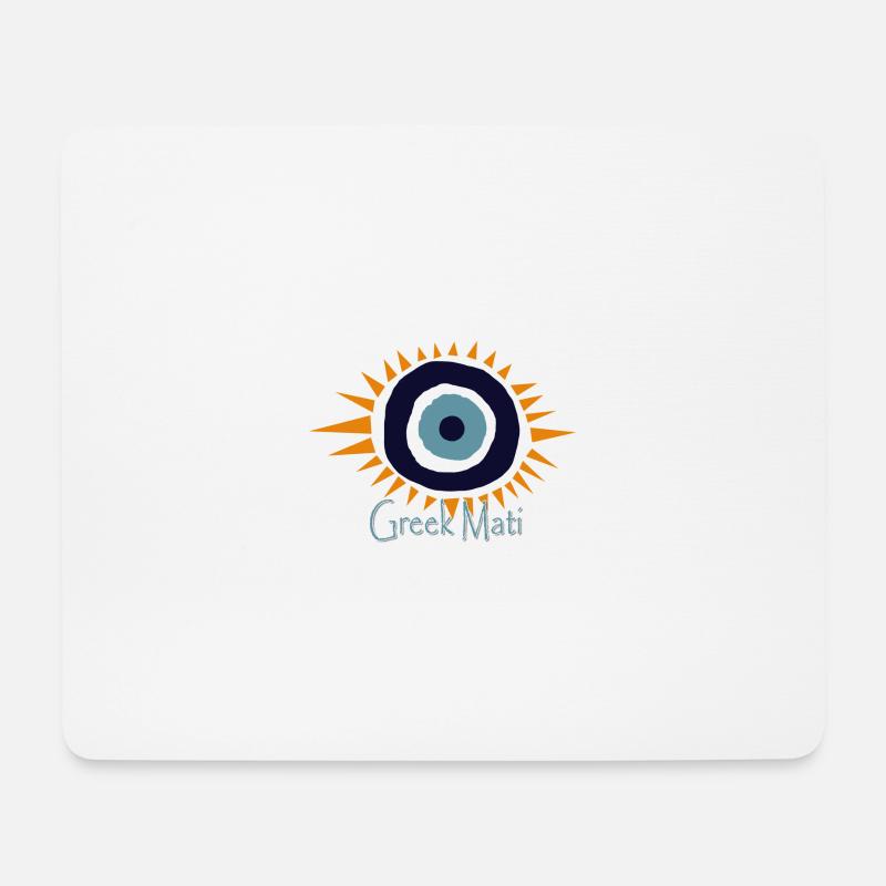 GreekMati - Mousepad (Querformat) - Weiß