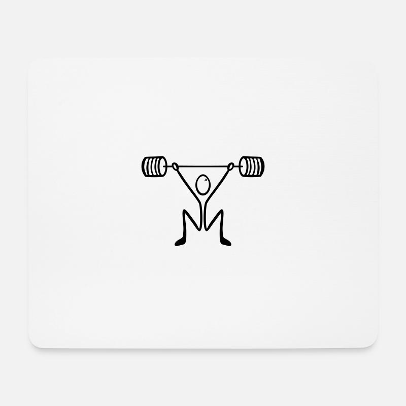 bodybuilding - Mouse Pad (horizontal) - white