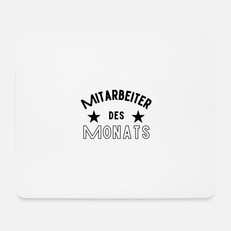 Mitarbeiter des Monats - Mousepad (Querformat) - Weiß
