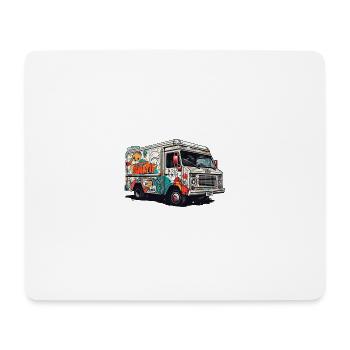 Graffiti camion street art - Tapis de souris (format paysage) - blanc - Devant