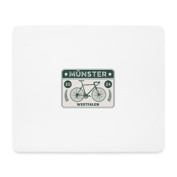Münster - Bicycle City - Mouse Pad (horizontal) - white - Front