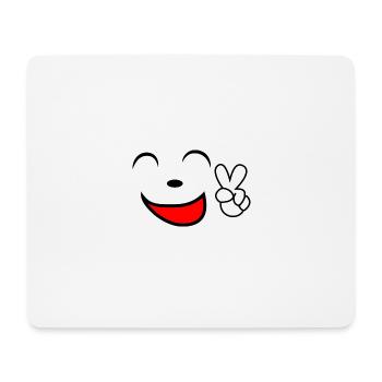 Funny face - Mouse Pad (horizontal) - white - Front