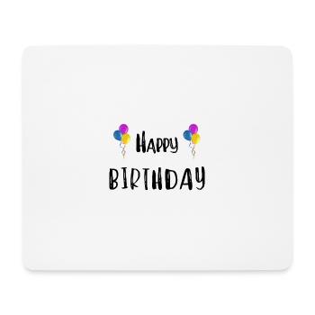 Bon anniversaire - Tapis de souris (format paysage) - blanc - Devant