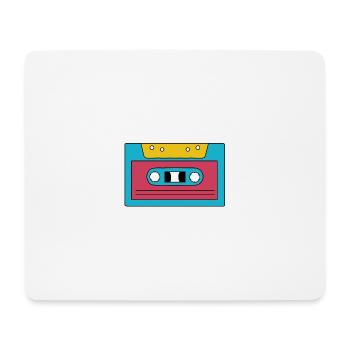 Kassette - Mousepad (Querformat) - Weiß - Vorne