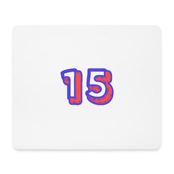 15. 15 YEARS. 15th ANNIVERSARY. 15 YEAR ANNIVERSARY. - Mouse Pad (horizontal) - white - Front