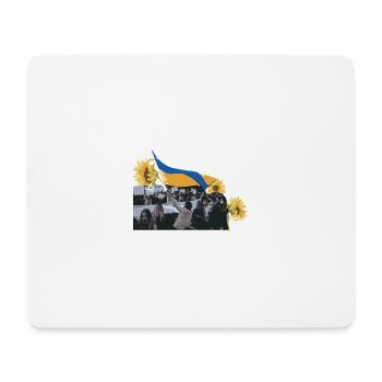 Maidan-Sonnenblumenrevolution Ukraine - Mousepad (Querformat) - Weiß - Vorne