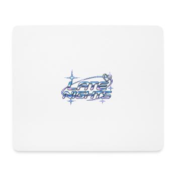 Late Nights Neon Chrome - Mousepad (Querformat) - Weiß - Vorne