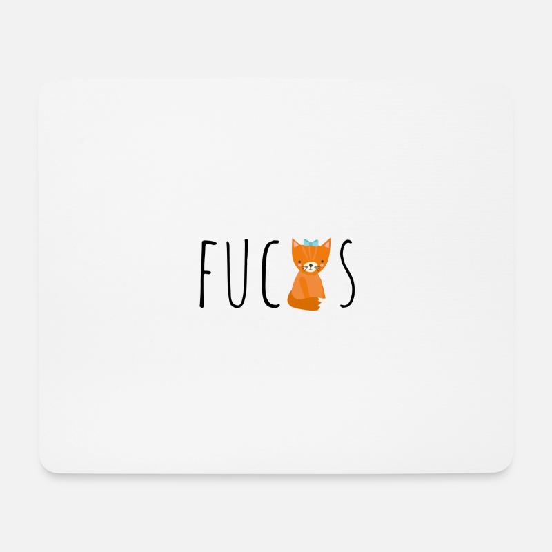 Fuchs Kinder Geschenk Geburtstag Pyjama Schlafen - Mousepad (Querformat) - Weiß