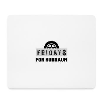 Fridays for Hubraum - Mousepad (Querformat) - Weiß - Vorne