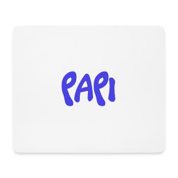 PAPOU. PAPA. FÊTE DES PÈRES. BONNE FÊTE PAPA - Tapis de souris (format paysage) - blanc - Devant