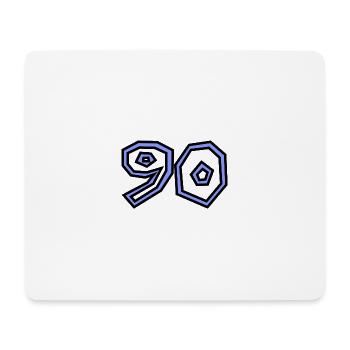 90 - Mousepad (Querformat) - Weiß - Vorne