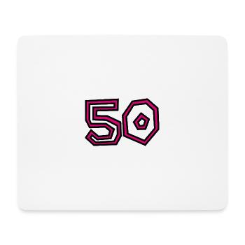 50. 50 YEARS. 50th ANNIVERSARY. 50 YEARS ANNIVERSARY. - Mouse Pad (horizontal) - white - Front