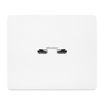 Waffenstillstand zwei Panzer Geschenk Geschenkidee - Mousepad (Querformat) - Weiß - Vorne
