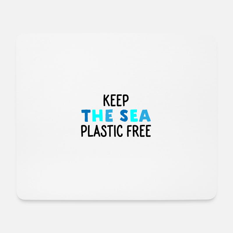 Umweltschutz im Meer - Mousepad (Querformat) - Weiß