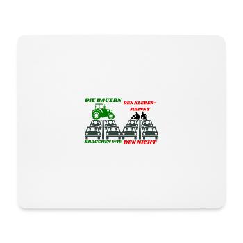 Bauern Ja Kleber Nein - Mousepad (Querformat) - Weiß - Vorne