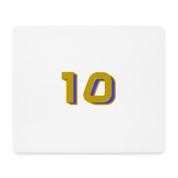 10. 10 JAHRE. 10-JÄHRIGES JUBILÄUM. 10-JÄHRIGES JUBILÄUM. - Mousepad (Querformat) - Weiß - Vorne