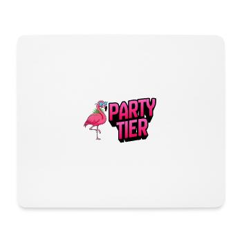 Fête du flamant rose - Tapis de souris (format paysage) - blanc - Devant