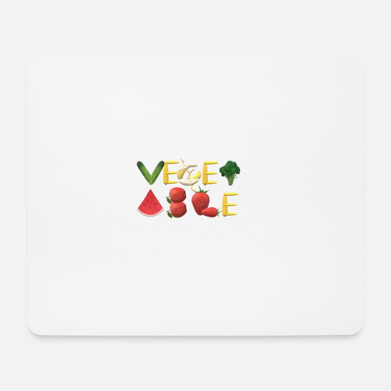 vegetable - Mouse Pad (horizontal) - white