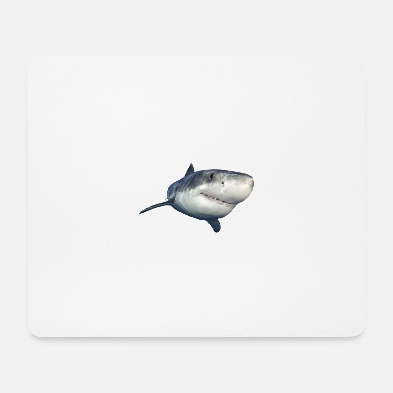 shark - Mouse Pad (horizontal) - white