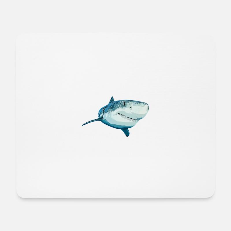 Tiger Shark - Mouse Pad (horizontal) - white