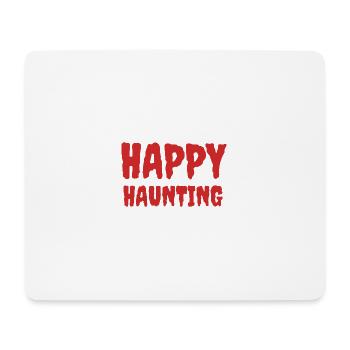 Effrayant Halloween Haunting T-Shirt Design - Tapis de souris (format paysage) - blanc - Devant