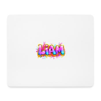 LIAM GRAFFITI NAME FOR PERFECT GIFT PRINTABLE  - Tapis de souris (format paysage) - blanc - Devant