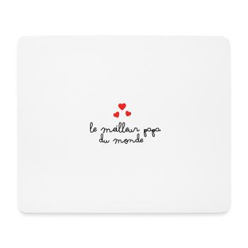 le meilleur papa du monde ! - Tapis de souris (format paysage) - blanc - Devant