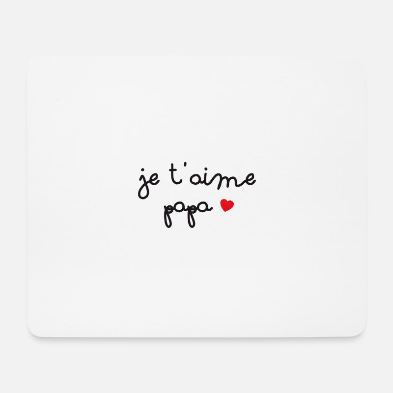 Ich liebe dich Papa ... - Mousepad (Querformat) - Weiß