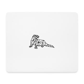 Otter Geometric Line - Mouse Pad (horizontal) - white - Front