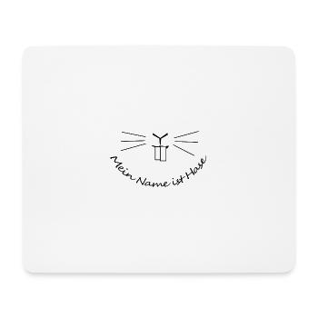 Mein Name ist Hase – Funny German Saying Art - Mouse Pad (horizontal) - white - Front