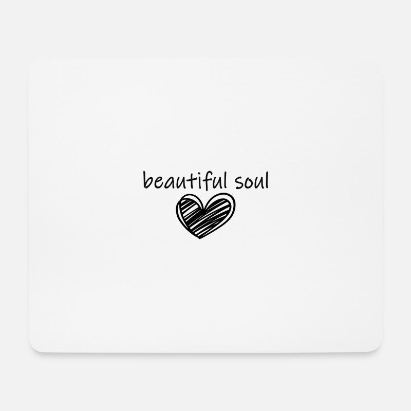beautiful soul - Mousepad (Querformat) - Weiß