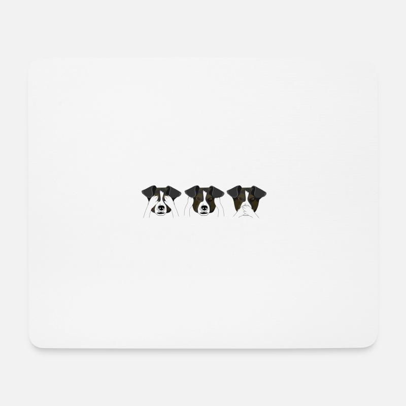 DOGS - Mousepad (Querformat) - Weiß