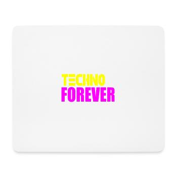 Techno forever - Mouse Pad (horizontal) - white - Front