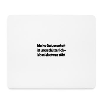 Selbstironische Sprüche - Mousepad (Querformat) - Weiß - Vorne