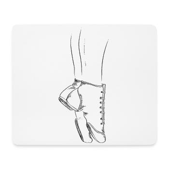Gardestiefel schwarz | Black & White Collection - Mousepad (Querformat) - Weiß - Vorne