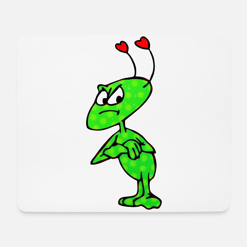 "Grumpy Kid" - Just love me! - Mouse Pad (horizontal) - white