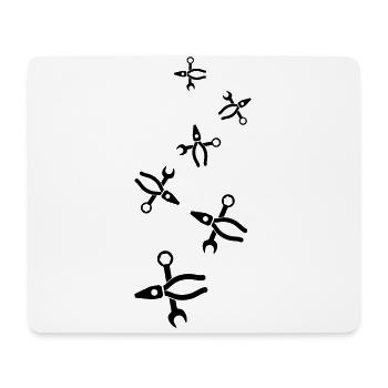 Icône de pince - Tapis de souris (format paysage) - blanc - Devant