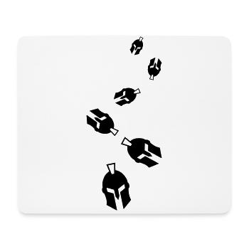 Casque Spartan - Tapis de souris (format paysage) - blanc - Devant